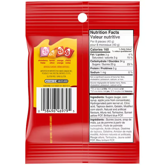 Starburst Fruit Chews 191g