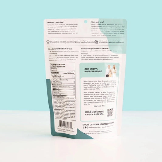 BUZZD Dairy Free Superfood Creamer - Focus