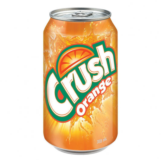 Crush Orange Soda Can