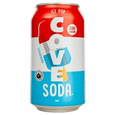 Cove Zero Sugar Probiotic Soda Can